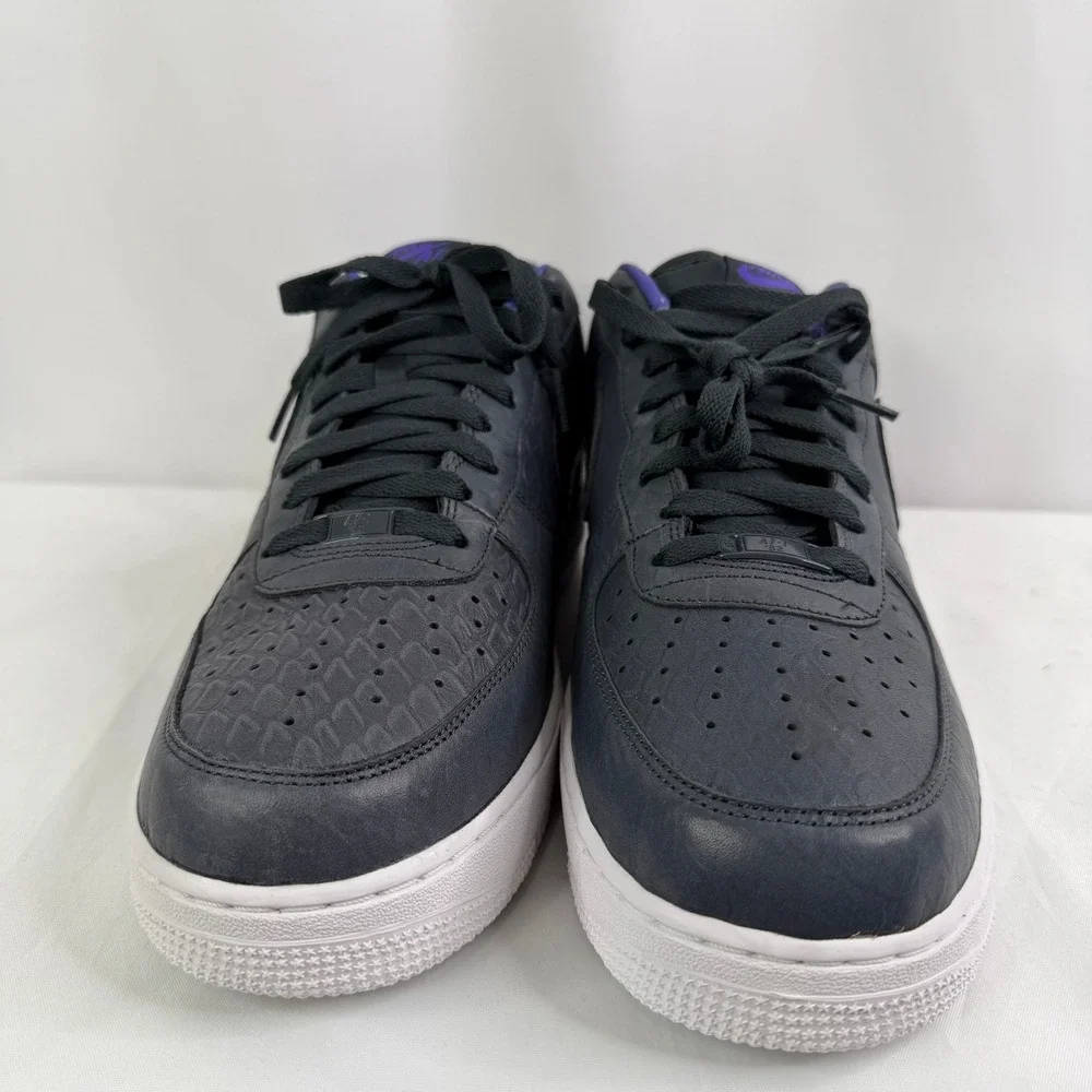 Nike Air Force 1‎ Low Premium Anthracite Court Purple 318775-021 Mens 12